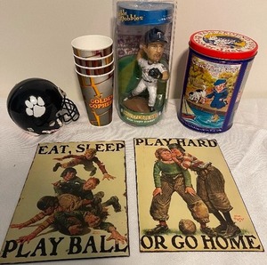 lot 99 image: Sports Tin Litho Reproduction lot