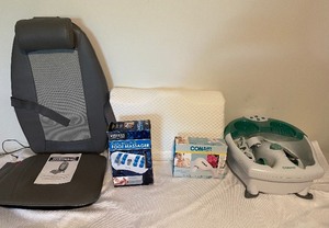 lot 98 image: Home Spa Lot- Shiatsu Massage Chair Pad