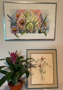 lot 101 image: Watercolor Wildflowers flower art