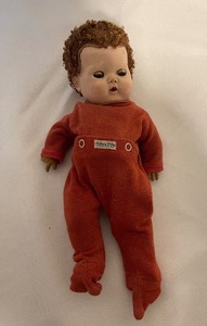 lot 128 image: Vintage Antique Baby Doll eyes close