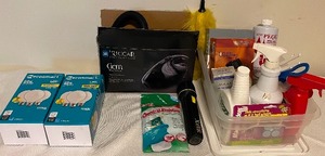 lot 66 image: Riccar Gem Portable Micro Vacuum with cleaning supplies
