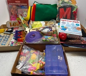 lot 201 image: Kids Craft Lot with Spirograph