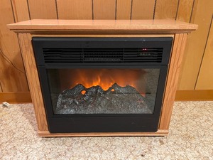 lot 252 image: Heat Surge Electric Fireplace Amish Made Wood Surround