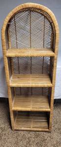 lot 223 image: Vintage Wicker Shelf