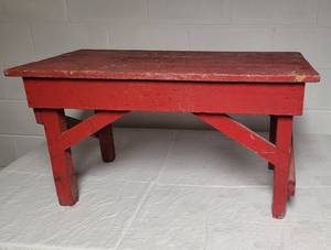 lot 227 image: Small Primitive Bench