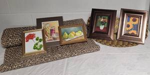 lot 248 image: Braided Rugs and Art Lot