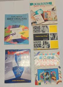 lot 265 image: Paper Crafts Book Lot - Origami, Journals etc.