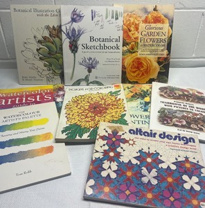 lot 261 image: Sketch books- Botanical, Garden Flowers and Mushrooms