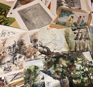lot 292 image: College Classes Artwork and Random Poster Lot (8)