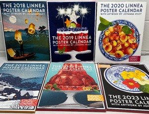 lot 300 image: 2018-2023 Linnea Poster Calendars Art by Johanna Riley
