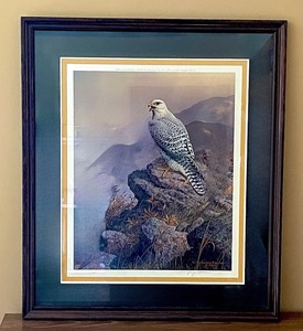 lot 1 image: Harry Curieux Adamson Hawk Artwork signed and numbered 125600