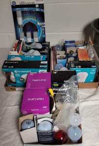 lot 166 image: Cleaning Supplies and Light Bulbs