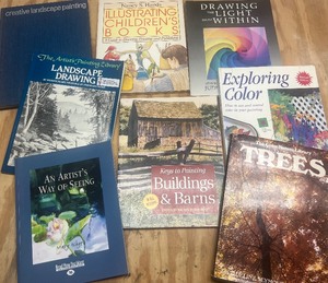 lot 263 image: Lot of 8 Art Books, Mixed Lot How to Draw Childrens Illustrations etc
