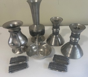 lot 82 image: Norwegian Pewter Lot