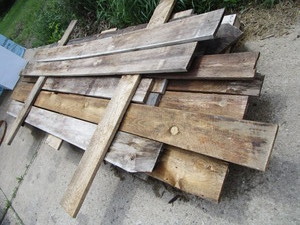 Crosscut, Band Sawn Maple, White Pine & Oak Boards