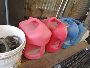 Fuel Cans, Water Tank