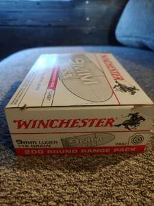 Winchester 9mm, 200 rounds