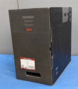 lot 30A image: Lot of (1) ATS Cables 1000 Cat 6 Plenum UTP Solid CMP 23AWG-4 Network Cable