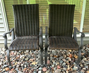 lot 38 image: Pair of Patio Chairs