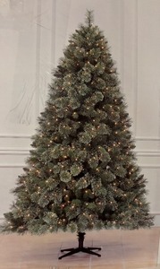 lot 104 image: Enchanted Forest 7 12 Foot Tall Pre-Lit Fennimore Cashmere