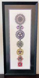 lot 72 image: Art Decor Modern Mandala Framed Picture