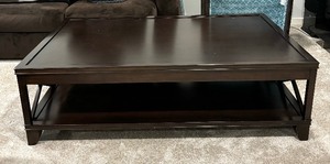 lot 14 image: Two Tiered Stylish Coffee Table