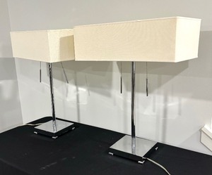 lot 52 image: Pair of Modern Table Lamps
