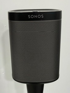 lot 131 image: Pair of Sonos Wireless Speakers with Stands