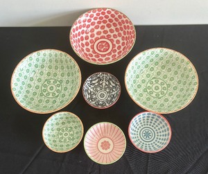 lot 201 image: Variety of Fabrique au Japon Bowls