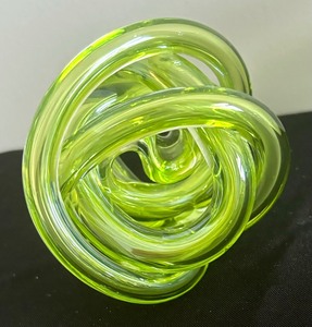 lot 208 image: Three Decorative Glass Orbital Figurines
