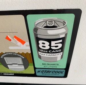 lot 250 image: New Igloo 50 Quart Cooler Holds 85 - 12 oz. Cans