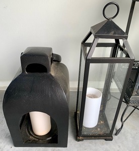 lot 252 image: Variety of Dark Metal Decorative Lanterns