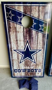 lot 254 image: Dallas Cowboys Cornhole Game