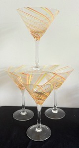 lot 210 image: Colorful Glassware Grouping including Helianthus Goblets by Anthropologie