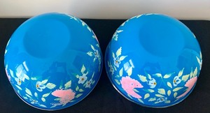 lot 89 image: Beautiful Large Enameled Mixing Bowls
