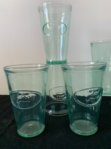 lot 240 image: Amici Italian Recycled Dripping Faucet Glasses and Decanter