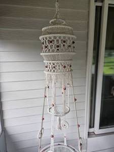 lot 5 image: Macrame Hanging Table
