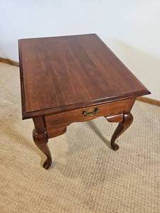 lot 63 image: Classic Queen Anne Side Table