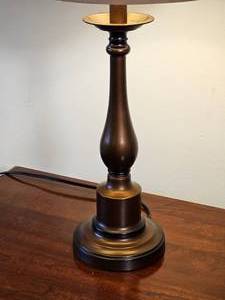 lot 64 image: Slender Candlestick Lamp