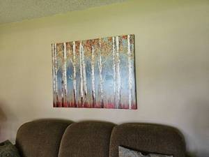 lot 39 image: Birch Grove Large Dcor Painting