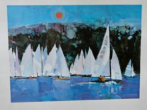 lot 223 image: Peaceful Sailing Print