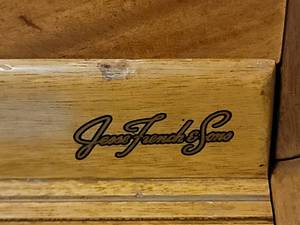 lot 18 image: Stunning Vintage MCM Upright Piano - Jesse French & Sons