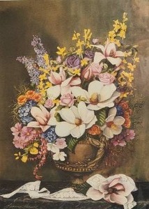 lot 52C image: Leanne Hanson Fine Art Still-Life Print - Les Fleurs Classiques I