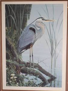 lot 51 image: SIGNED Idyllic Fine Art Naturalist Print - Harland Zieska - 779980 - Shoreline Observer
