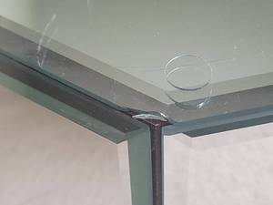 lot 79 image: Vintage Modernist Glass & Mirror Round Cocktail Table