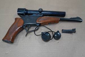 lot 1C image: ThompsonCenter Arms Contender .221 Rem Single Shot Pistol - Bushnell Scope