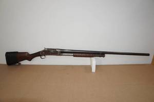 lot 2 image: 1916 Winchester Model 1897 12 Gauge Pump-Action Shotgun