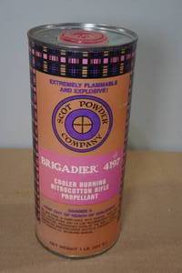 lot 71 image: 1 Lb Scot Powder Company Brigadier 4197 Rifle Propellant