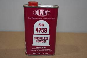 lot 73 image: 8 Oz DuPont SR4759 Smokeless Powder