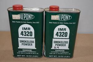 lot 74 image: 1 Lbs DuPont IMR 4320 Smokeless Powder